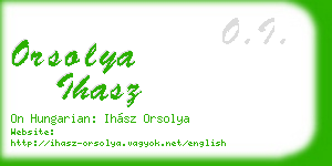 orsolya ihasz business card