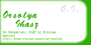 orsolya ihasz business card
